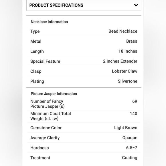 Picture Jasper Beaded Tribal Necklace - Picture 14 of 14